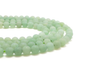 Matte Aventurine Light Green Round Beads 4mm