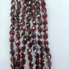 Garnet Faceted Flat Oval 6x8mm