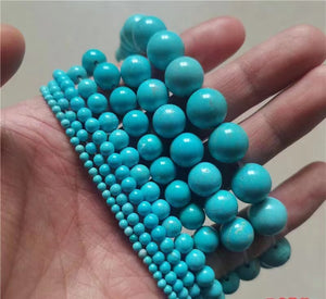 Magnesite Turquoise Blue Bracelet 8mm
