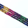 Heat Coloring Tiger Eye Muliticolor Round Beads 10Mm