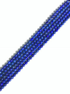 Color Enhanced Lapis round beads 4mm